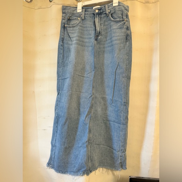 Pistola Raye Maxi skirt size 28 frayed edge - Picture 13 of 13